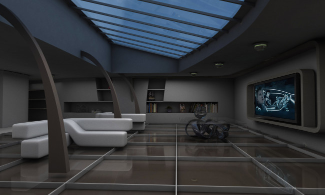 Обои картинки фото 3д графика, реализм , realism, интерьер, стол, диваны