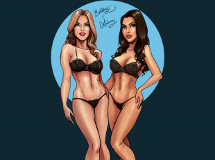 Картинка рисованное люди бельё взгляд имя девушки фон