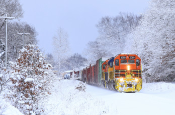Картинка техника поезда рельсы локомотив состав