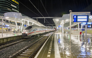 Картинка техника поезда рельсы локомотив состав