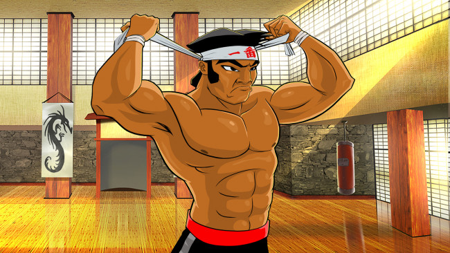 Обои картинки фото punch-out, видео игры, фон, мужчина