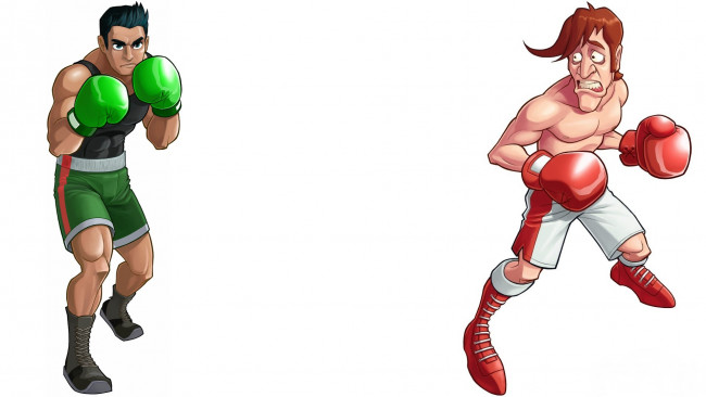 Обои картинки фото punch-out, видео игры, фон, мужчина, взгляд