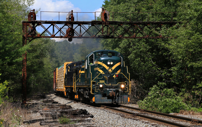 Обои картинки фото техника, поезда, локомотив, состав, рельсы