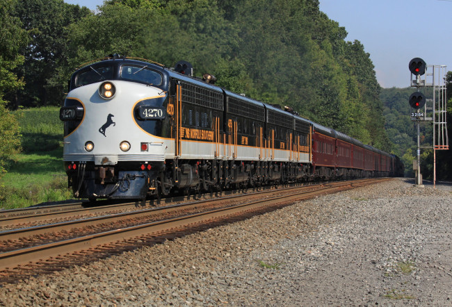 Обои картинки фото техника, поезда, состав, локомотив, рельсы