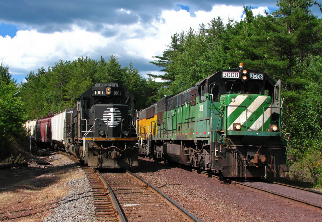 Обои картинки фото техника, поезда, рельсы, состав, локомотив