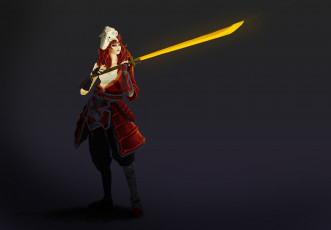 Картинка фэнтези девушки взгляд фон девушка меч