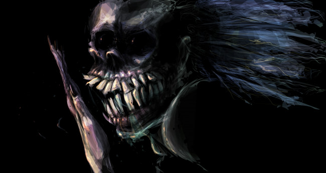 Обои картинки фото фэнтези, нежить, зубы, существо, фон