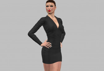 Картинка 3д+графика люди+ people фон взгляд девушка