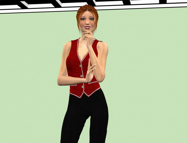 Обои картинки фото 3д графика, люди , people, девушка, фон, взгляд