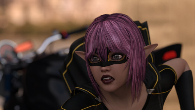 Обои картинки фото 3д графика, эльфы , elves, фон, эльфийка, взгляд