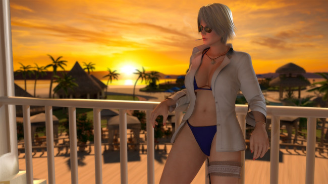 Обои картинки фото 3д графика, люди , people, взгляд, фон, девушка