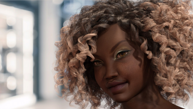 Обои картинки фото 3д графика, портрет , portraits, фон, девушка, взгляд