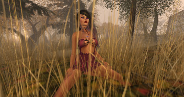 Картинка 3д+графика люди+ people фон взгляд девушка