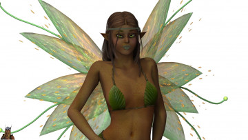 Картинка 3д+графика эльфы+ elves фон взгляд девушка