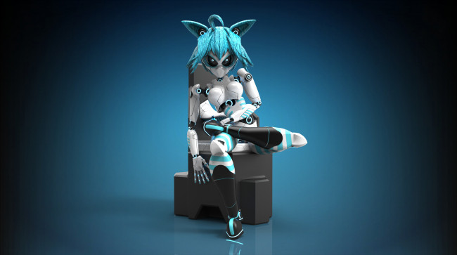 Обои картинки фото видео игры, portal 2, игрушка, фон, взгляд