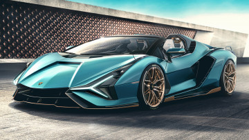 обоя lamborghini sian roadster 2020, автомобили, lamborghini, sian, roadster, 2020, крутой, классный, итальянский, парень, с, изюминкой