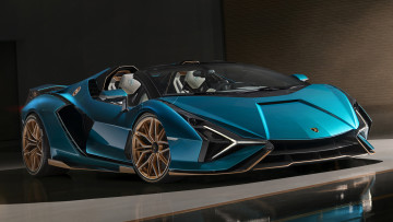 обоя lamborghini sian roadster 2020, автомобили, lamborghini, sian, roadster, 2020, крутой, классный, итальянский, парень, с, изюминкой