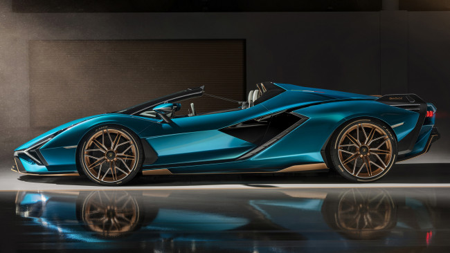 Обои картинки фото lamborghini sian roadster 2020, автомобили, lamborghini, sian, roadster, 2020, крутой, классный, итальянский, парень, с, изюминкой
