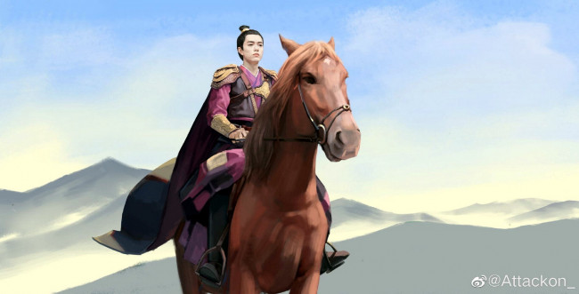 Обои картинки фото рисованное, кино,  мультфильмы, всадник, горы