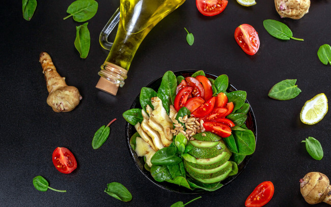 Обои картинки фото еда, салаты,  закуски, салат