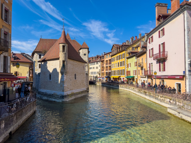 Обои картинки фото annecy, france, города, - улицы,  площади,  набережные
