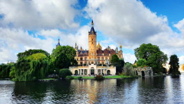 обоя schwerin castle, germany, города, замок шверин , германия, schwerin, castle