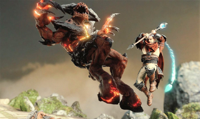 Обои картинки фото видео игры, age of magic, бой, маг, демон