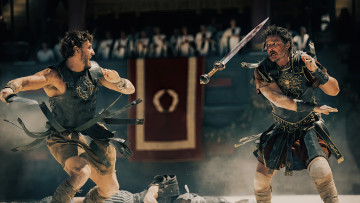 Картинка gladiator+2+ +2024+ кино+фильмы gladiator2 pedro pascal paul mescal гладиатор вторая часть боевик драма кадры из фильма