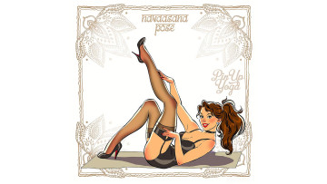 Картинка рисованное люди красивая девушка