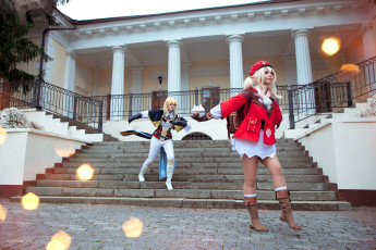 Картинка девушки mari+aisu образы косплей костюмы наряды здание лестница