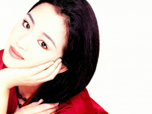 Картинка -Unsort+Азиатки девушки unsort азиатки gong+li азиатка улыбка портрет лицо брюнетка