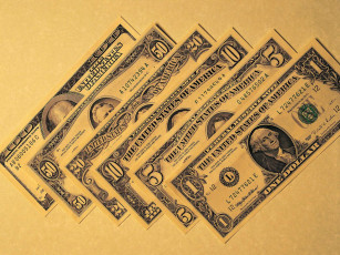 Картинка разное золото купюры монеты