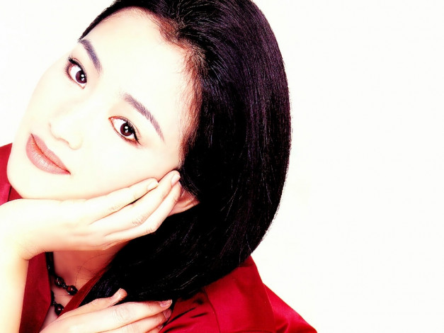 Обои картинки фото -Unsort Азиатки, девушки, unsort, азиатки, gong li, азиатка, улыбка, портрет, лицо, брюнетка