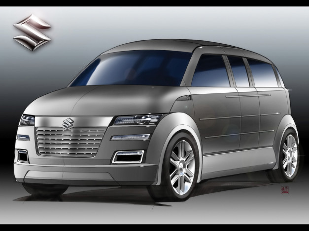 Обои картинки фото 2006, suzuki, px, concept, автомобили, векторная, графика