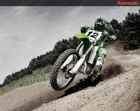 обоя kawasaki, kx, 450, спорт, мотокросс