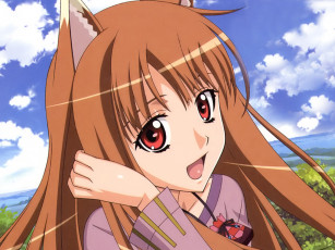 Картинка аниме spice and wolf