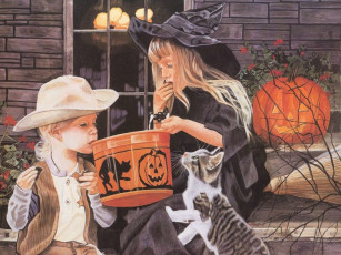 Картинка рисованные дети