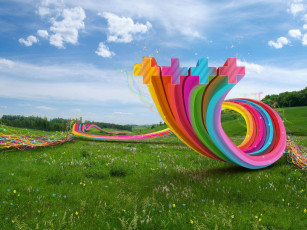 Картинка разное компьютерный дизайн облака трава