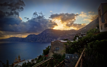 Картинка города пейзажи море горы