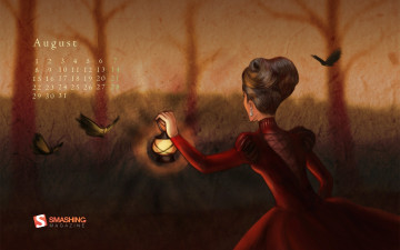 Картинка календари рисованные векторная графика птицы женщина фонарь