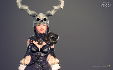 Картинка видео игры vindictus череп девушка