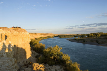 Картинка природа реки озера деревья река скала