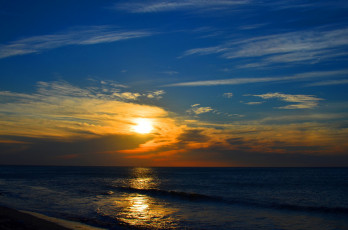 Картинка природа восходы закаты море закат