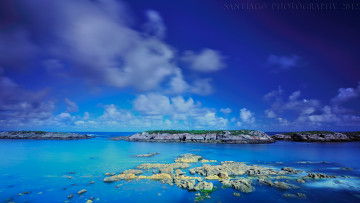 обоя природа, моря, океаны, облака, скалы, море