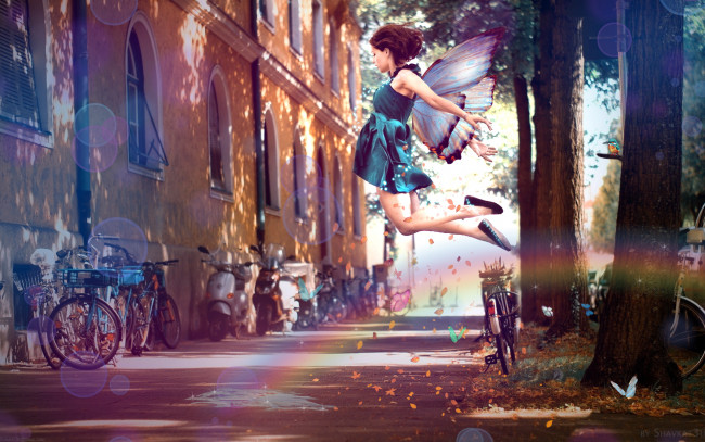 Обои картинки фото -Unsort Креатив, девушки, unsort, креатив, girl, happy