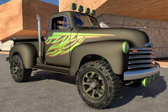 обоя автомобили, 3д, chevrolet, 1951