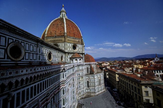 Обои картинки фото the, basilica, di, santa, maria, del, fiore, florence, italy, города, флоренция, италия, собор, санта-мария-дель-фьоре, cathedral