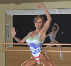 Картинка 3д+графика люди+ people девушка взгляд