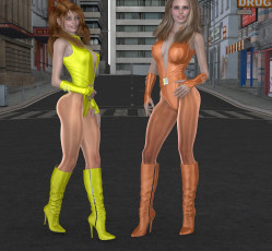 Картинка 3д+графика люди+ people взгляд девушки