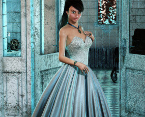 Картинка 3д+графика люди+ people девушка взгляд